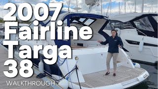 Fairline Targa 38 Walkthrough [upl. by Phebe927]