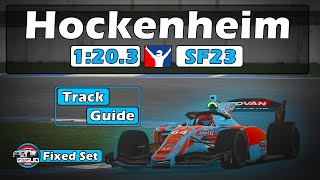 iRacing Super Formula SF23 Hockenheim Ring Track Guide  1203  2024 Season 2 [upl. by Minna]