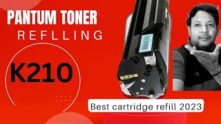 How to refill Pantum pc 210k Cartridge Refilling Laserlet Printers TonerCartridge [upl. by Adnoved727]