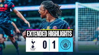 EXTENDED HIGHLIGHTS  Tottenham Hotspur 01 Man City  Aké scores a late winner away at Spurs [upl. by Fauver]