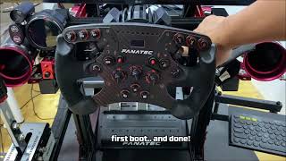 Fanatec ClubSport Formula v25x steering wheel upgrade for Fanatec GT DD Pro [upl. by Namso574]