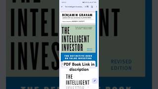 The Intelligent Investor Download PDF Investing theintelligentinvestor shorts viral [upl. by Nobel843]