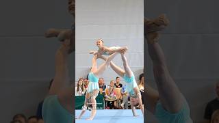 OMG see how she does this split acrobatic sportakrobatik [upl. by Malsi]