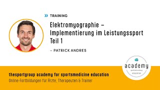 Elektromyographie – Implementierung im Leistungssport Teil 1 [upl. by Nailluj]