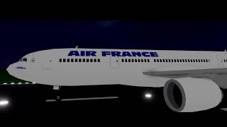 Air France Flight 447  Roblox Crash animation [upl. by Yvehc499]