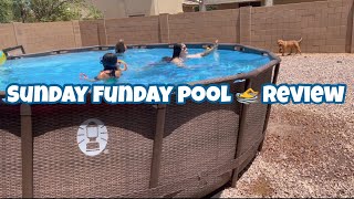 Coleman Power Steel Frame 18 x 48 Round Above Ground Pool Set review Sunday funday zulunation [upl. by Buderus]