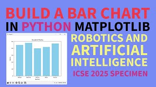 Plot a Bar Chart in Python  Robotics and Artificial Intelligence  ICSE 2025 Specimen Paper [upl. by Ffilc]