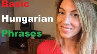 Basic Hungarian Phrases [upl. by Tamarra]