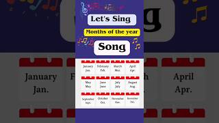 months of the year song  12 months name song months of the year song for kids song kids shorts [upl. by Nyrrat]