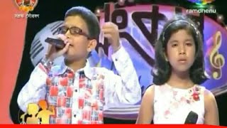 Anushka Tarangini and Animesh Saikia duet song ll Jhankar lill champs season 2 [upl. by Astrid]