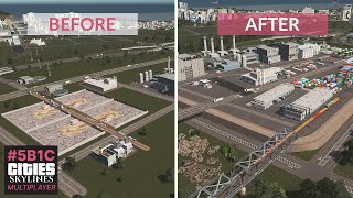 Rebuilding The Starting Service Area In Cities Skylines  5B1C [upl. by Eiznekcam]