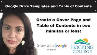 Create a Cover Page and Table of Contents in Two Minutes or Less with Google Docs [upl. by Reklaw566]