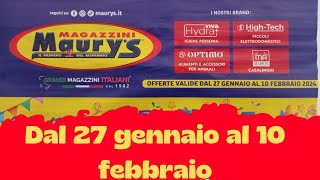 Volantino MAURYS dal 27 gennaio al 10 febbraio [upl. by Fabiola]