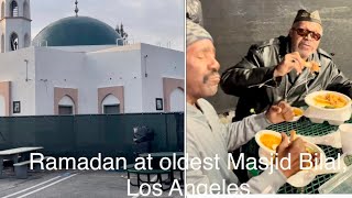 Ramadan Iftar at historic Masjid Bilal Los Angeles [upl. by Nodyarb467]