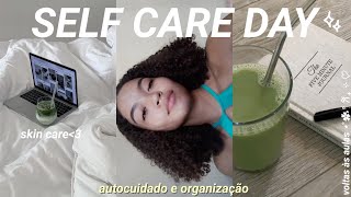 SELF CARE DAY  voltas às aulasskin careorganizaçãomaterial escolar🪴 [upl. by Hsejar279]