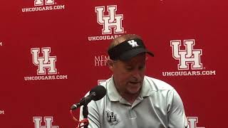 OU Football Dana Holgorsen talks about loss to OU [upl. by Hizar144]