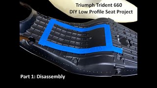 Trident 660 DIY Low profile seat [upl. by Vizzone]