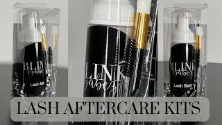 HOW TO MAKE LASH CLEANSER AND AFTERCARE KITS  LASH TECH DIY [upl. by Airotal]