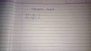 Elimination method ll solving pair of linear equations ll easy way ll short cut [upl. by Jaal]