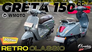 WMOTO GRETA 150‼️ BODY VESPA HANYA 20JUTAAN SEHARGA SCOOPY ATAU FAZIO🔥SOLUSI VESPA MURAH greta150 [upl. by Isacco]