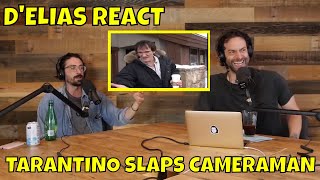 Chris DElia and Matt DElia React to Quentin Tarantino Slapping a Cameraman [upl. by Siuqram]