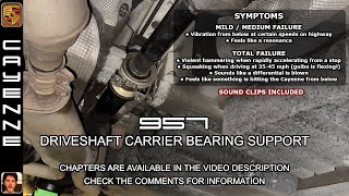 Driveshaft Support Bearing Carrier  Rattling When Accelerating  Porsche Cayenne 2003  2010 [upl. by Trini]