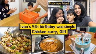 Ivans 5th birthday at home I My subscriber friend I Chicken Kadhai [upl. by Betta301]