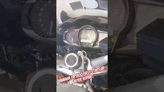 YAMAHA FJR1300 FIRST STARTUP AFTER REPAIR [upl. by Namyac]