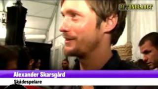 Alexander Skarsgård interview at New York Fashion Week 2008 in Swedish [upl. by Milda]