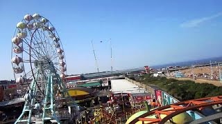 Rockin Roller front seat onride HD POV Bottons Pleasure Beach [upl. by Idnar]