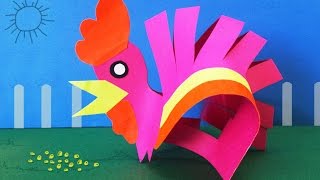 DIY Preschool Kids Activities  How to Make a Paper Hen I Preschool Activities [upl. by Hardner]