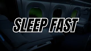 WHITE NOISE  SLEEP FAST  RELAX  First Class Flight At Night with Aurora [upl. by Clarkson]