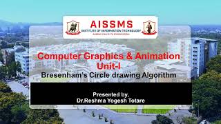 Bresenhams circle drawing algorithm [upl. by Ailisab]