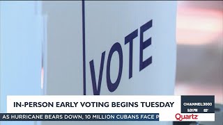 Inperson early voting begins in Wisconsin Tuesday [upl. by Neron]