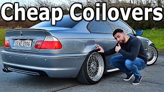 Best Budget Coilovers TA Technix Coilover Review BMW E46 [upl. by Hort]