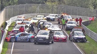 NÜRBURGRING CRASH amp FAIL Compilation  Mistakes Oil Spill Racing Nordschleife Nurburgring [upl. by Arraes]