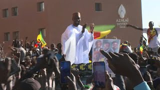 Freed Senegal opposition leader Sonko makes first public appearance in months  AFP [upl. by Stanford]