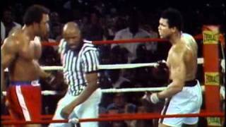 George Foreman vs Muhammad Ali  Oct 30 1974  Entire fight  Rounds 1  8 amp Interview [upl. by Noitsirhc]