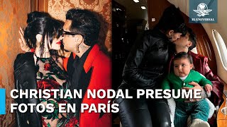 Christian Nodal y Cazzu muestran fotos con su hija Inti en París [upl. by Pessa]