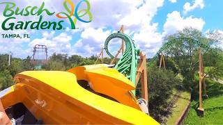 Cheetah Hunt  Front Row POV  Busch Gardens Tampa Bay [upl. by Hgalehs]