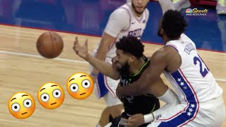 Joel Embiid and KarlAnthony Towns Go At It Again [upl. by Mcintosh]