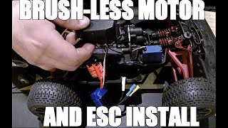 Traxxas Mini EREVO VXL 116th scale brushless motor and ESC install [upl. by Janicki]