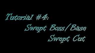 SolidWorks Tutorial 4 Swept BossBase amp Swept Cut [upl. by Ibok]