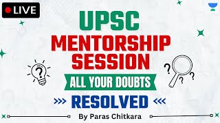 🔴Live UPSC Mentorship  All your Doubt Resolved  Paras Chitkara  UPSC Blueprint [upl. by Ilenay]