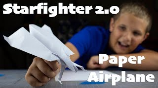 Starfighter 20 How to make a fast flying paper airplane [upl. by Sankaran]