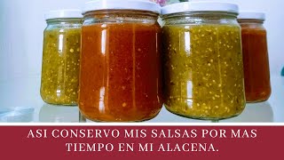 Así es como conservo mis salsas por mucho tiempo en mi alacena [upl. by Aggri]