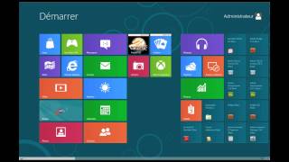 Windows 8  Le menu démarrer [upl. by Annaira561]