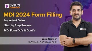 MDI 202426 Form Filling  MDI 2024 Registration Process  MDI Step by step Guide  BYJUS MBA [upl. by Ciro]