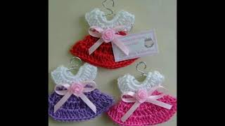 Recuerdos para baby shower crochet [upl. by Rebmaed]