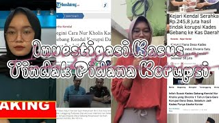 Investigasi Kasus Korupsi Kepala Desa Gebang Kec Gemuh Kab Kendal GENERASIANTIKORUPSI FHUNNES [upl. by Vivienne894]